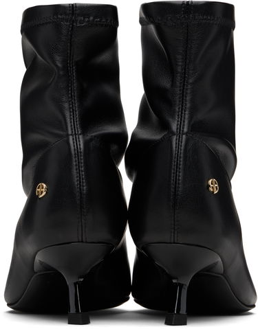 Sneakers og sko Anine Bing Leather Kitten Heel Ankle Boots Sort | A-14-1089-000, 4