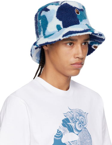 Hat BAPE A Bathing Ape ABC Camo Boa Fleece Bucket Hat Blå | 001HTK801006M, 1