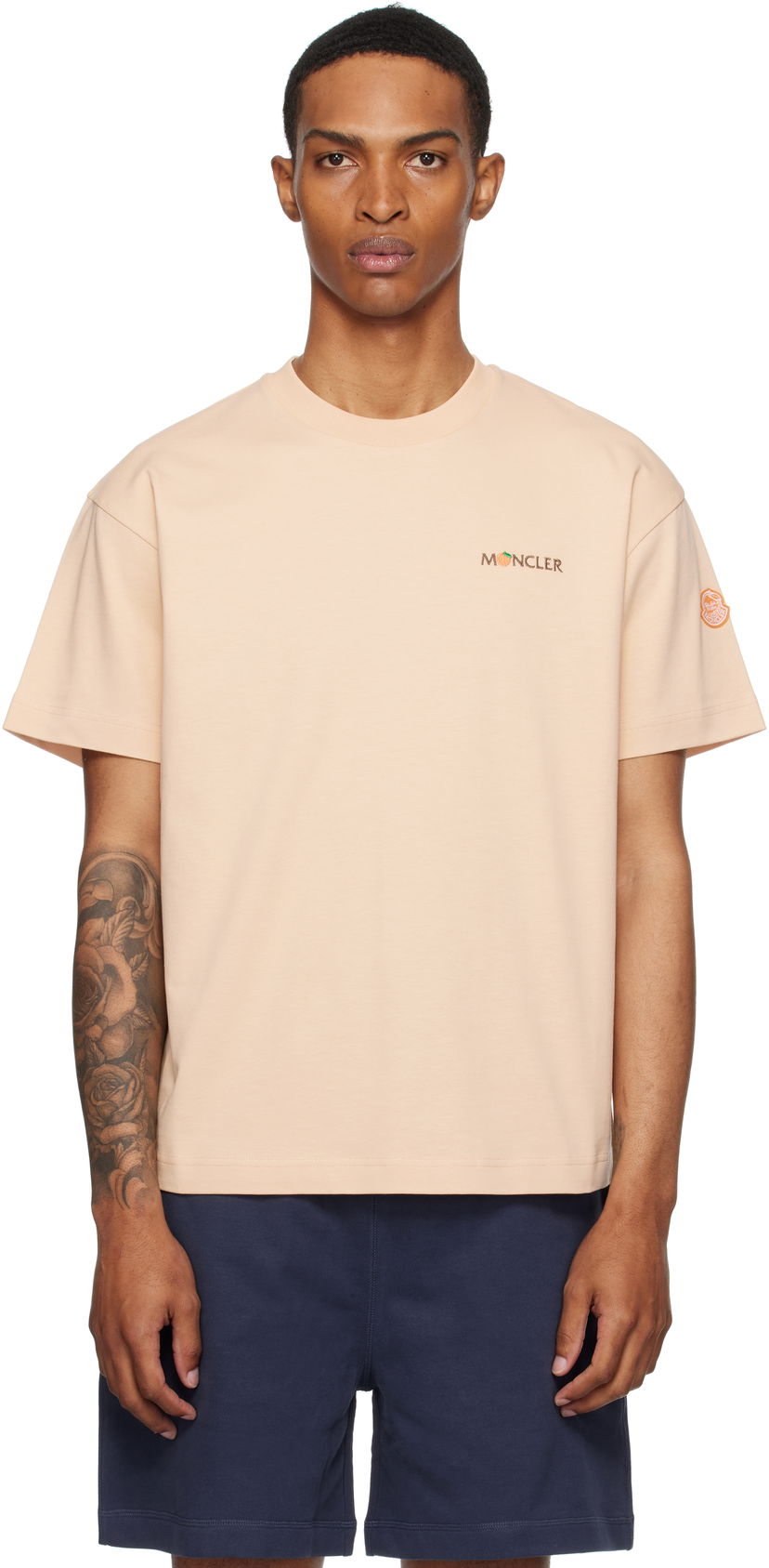T-shirt Moncler Moncler Genius x Gilga Farm Short Sleeve T-Shirt Beige | K24028C0000589AZ9