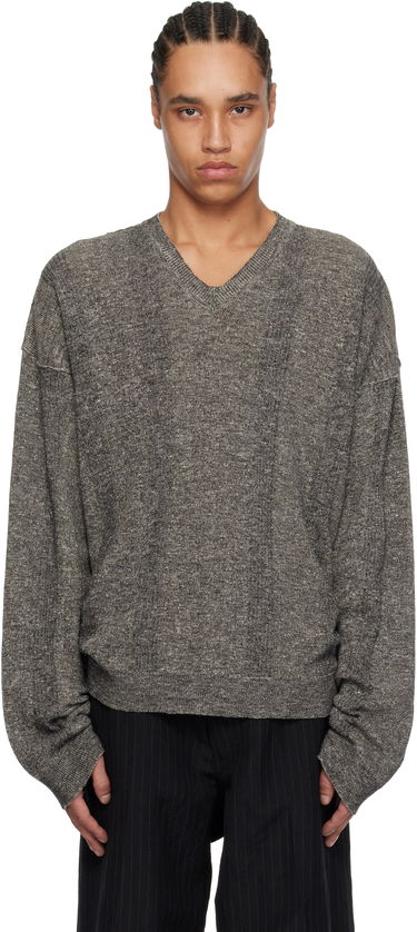 Sweater Maison Margiela Maison Margiela V-Neck Sweater Grå | S50HN0012 M13097, 0