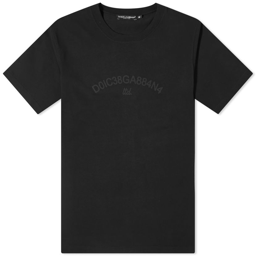 T-shirt Dolce & Gabbana Men's Number Logo T-Shirt Sort | G8PN9TG7M3K-N0000