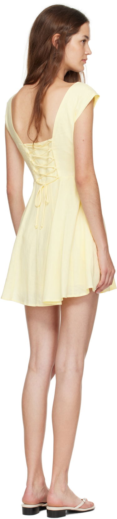 Kjole GUIZIO Guizio Leila Mini Dress Gul | P25401W085, 2