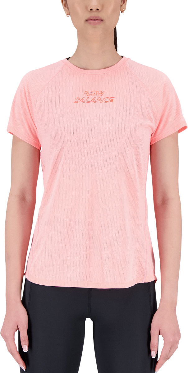 T-shirt New Balance Impact Run Lyserød | wt21263-gut, 0
