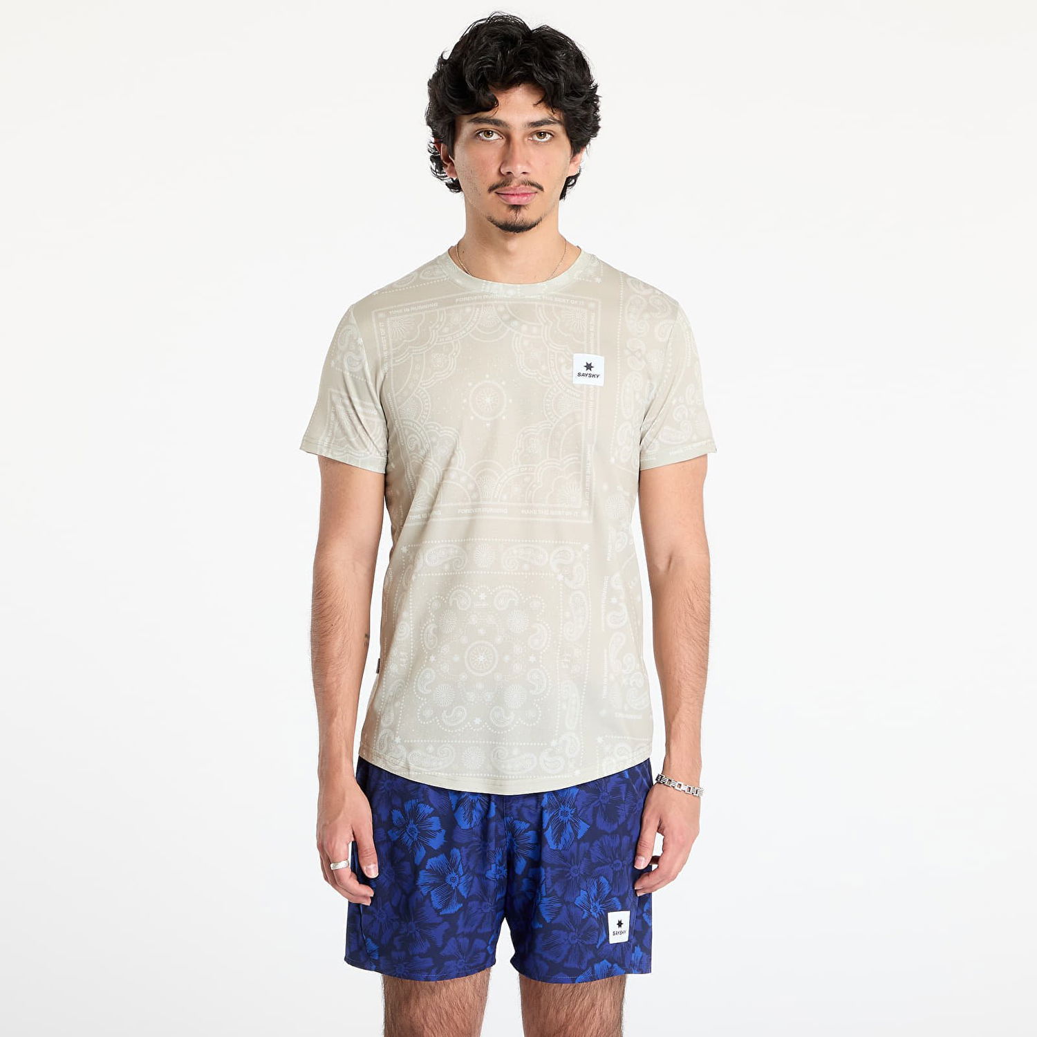T-shirt Saysky Paisley Combat T-shirt Beige Paisley AOP Beige | MMRSS03C1021, 0