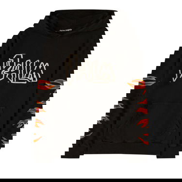 Sweatshirt Palm Angels Graffiti Flames Hoodie Sort | PMBB117F22FLE0021001, 1