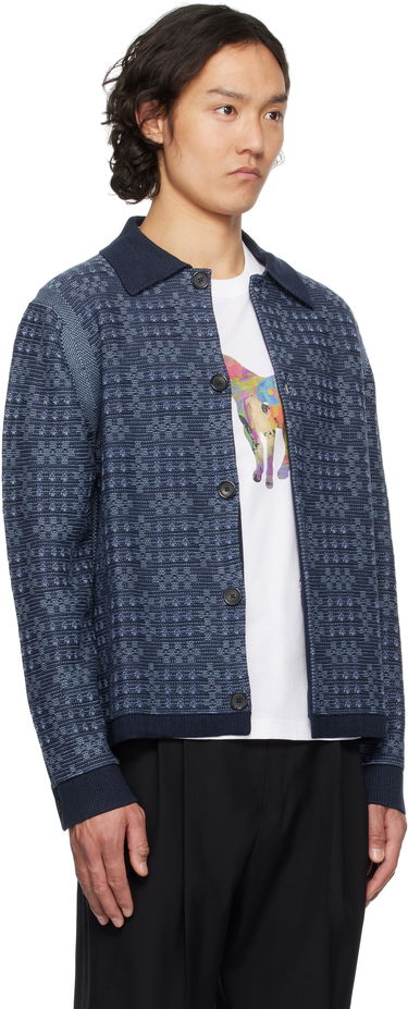 Sweater Paul Smith PS Paul Smith Geo Cotton Cardigan Blå | M2R-310Z-P22300-49, 1