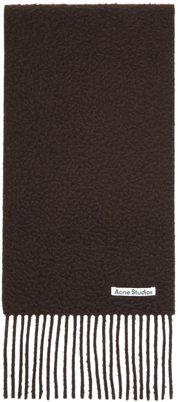 Tøj Acne Studios Fringe Scarf Brun | CA0283-, 0