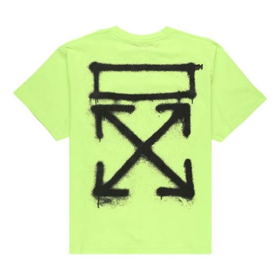 T-shirt Off-White Virgil Abloh Spray Painting Oversize T-Shirt Grøn | OMAA038R201850156210