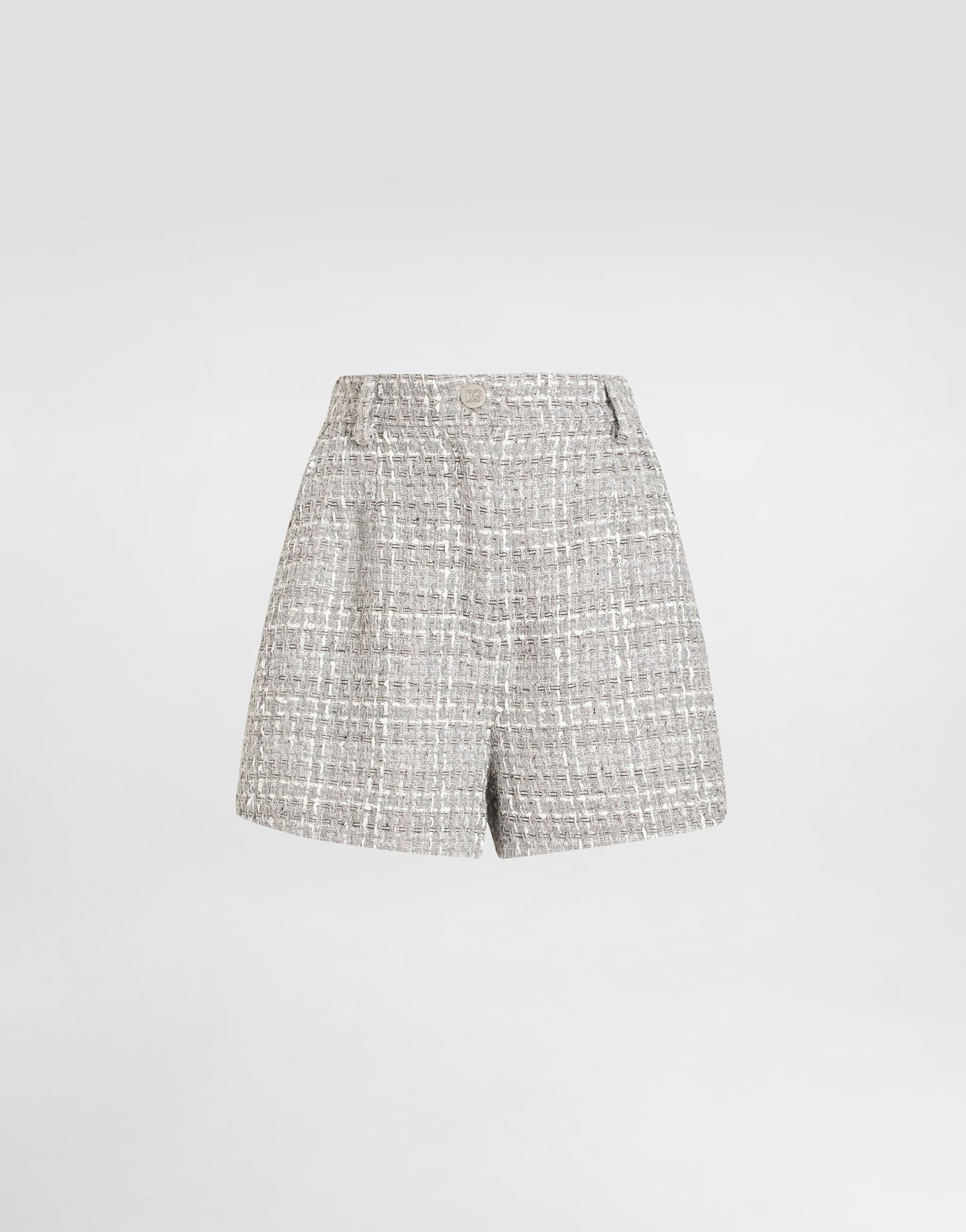 Shorts Dolce & Gabbana Lamé Bouclé Shorts Grå | FTC9LTFQOABS8100, 0