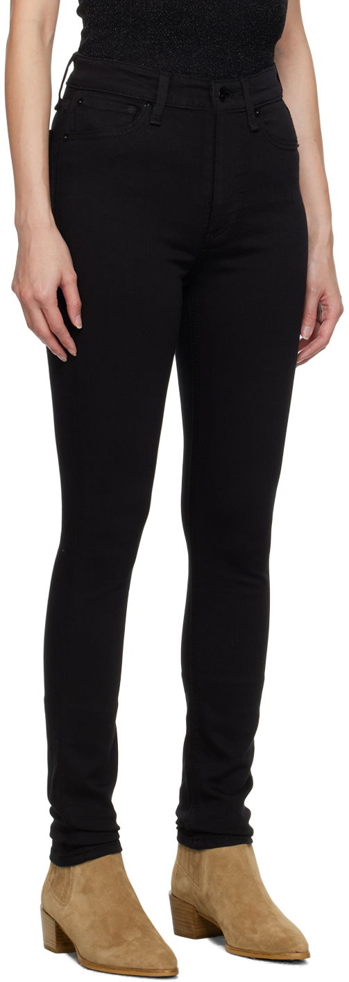 Jeans rag & bone Nina Slim-Fit Jeans Sort | WDD21S2664N5BL, 1