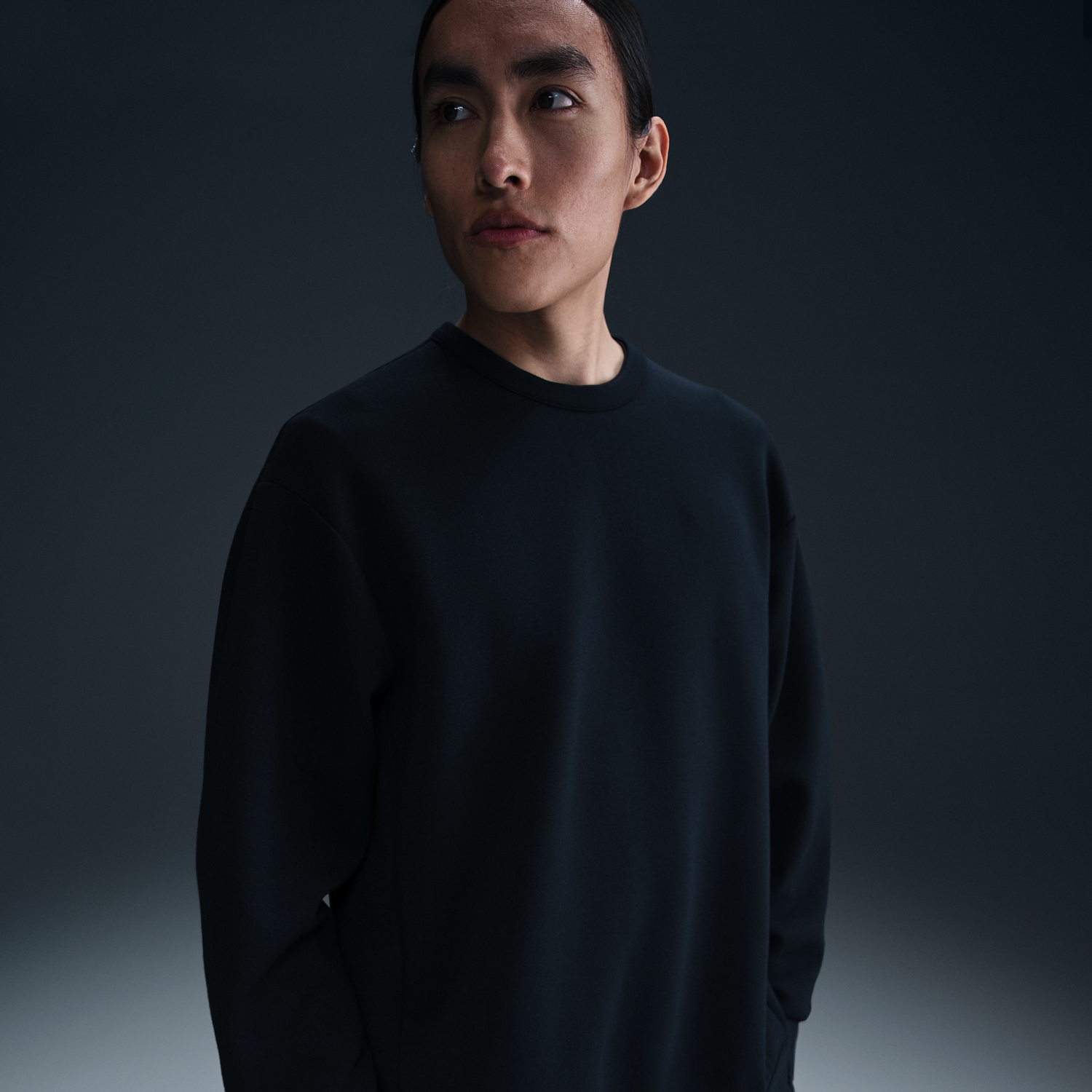 Sweatshirt Nike Dri-FIT 24.7 Impossibly Soft Crewneck Sweatshirt Sort | HQ6964-010, 0