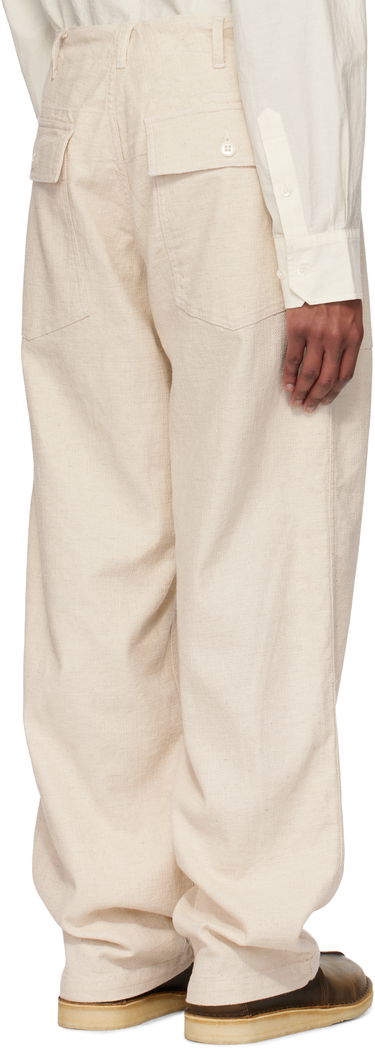 Bukser Engineered Garments Engineered Garments Fatigue Trousers Beige | 25S1F004, 2