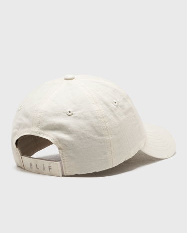 Kasket ØLÅF O L Å F Embroidered Cotton Linen Cap Beige | A210802-OFFWHITE, 2