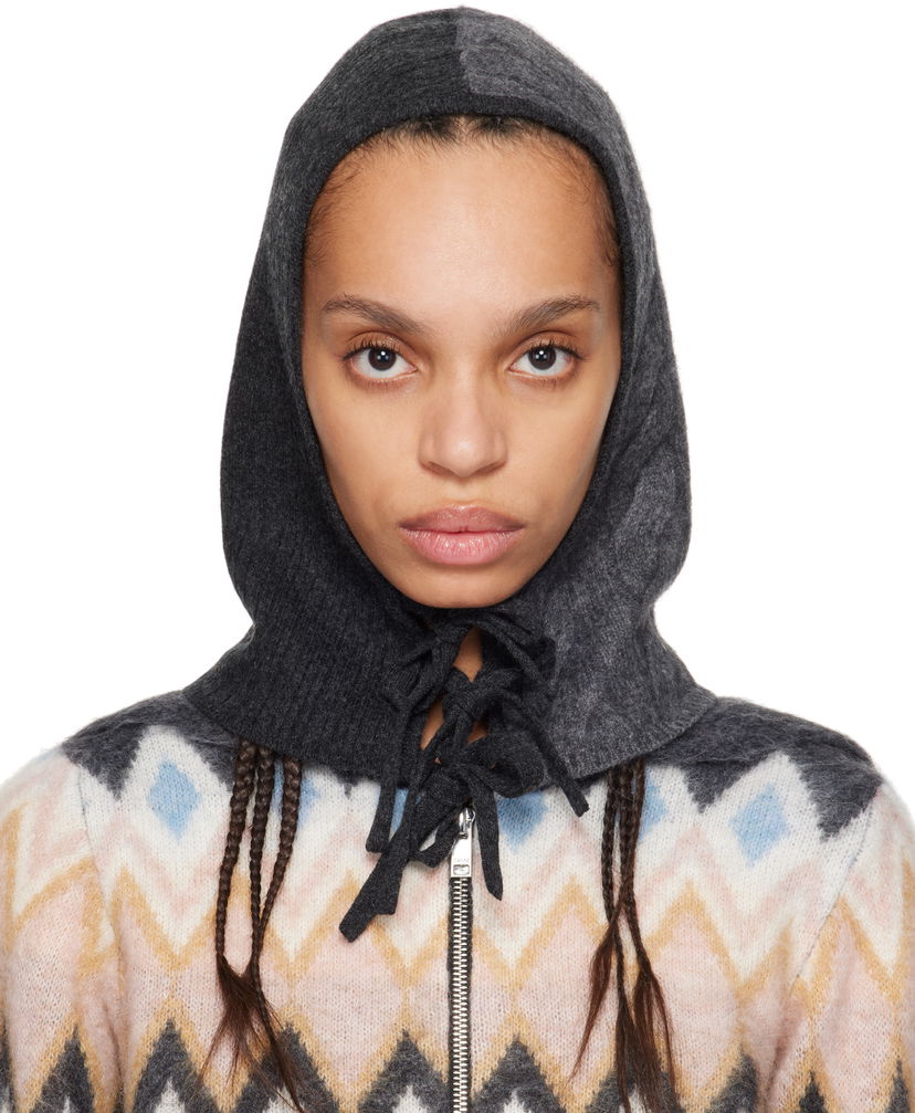 Sweater GANNI GANNI Cashmere Blend Knit Balaclava Hood Flerfarvet | A6483
