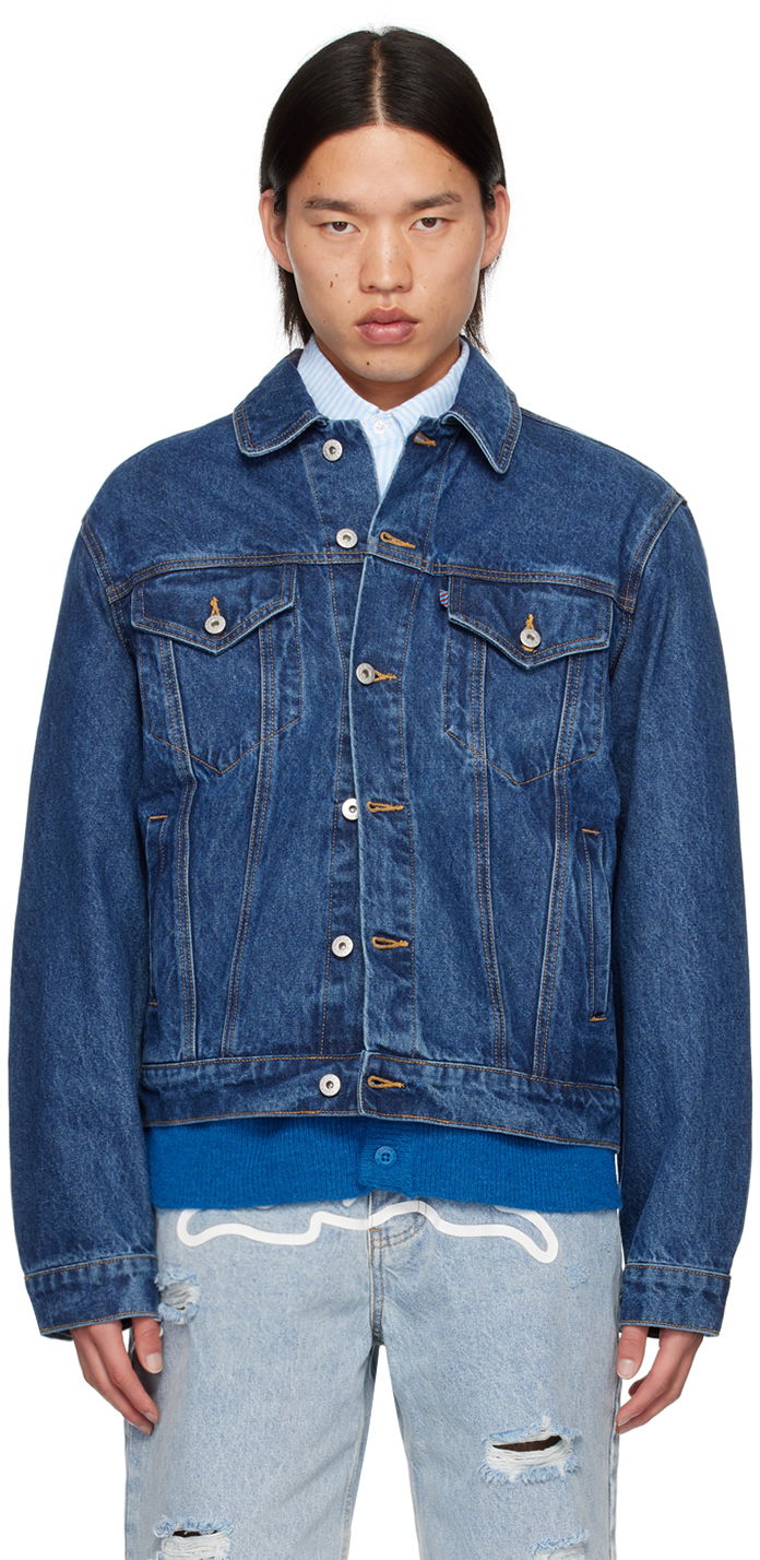 Jakke BBC IceCream ICECREAM Running Dog Denim Jacket Blå | ICD006