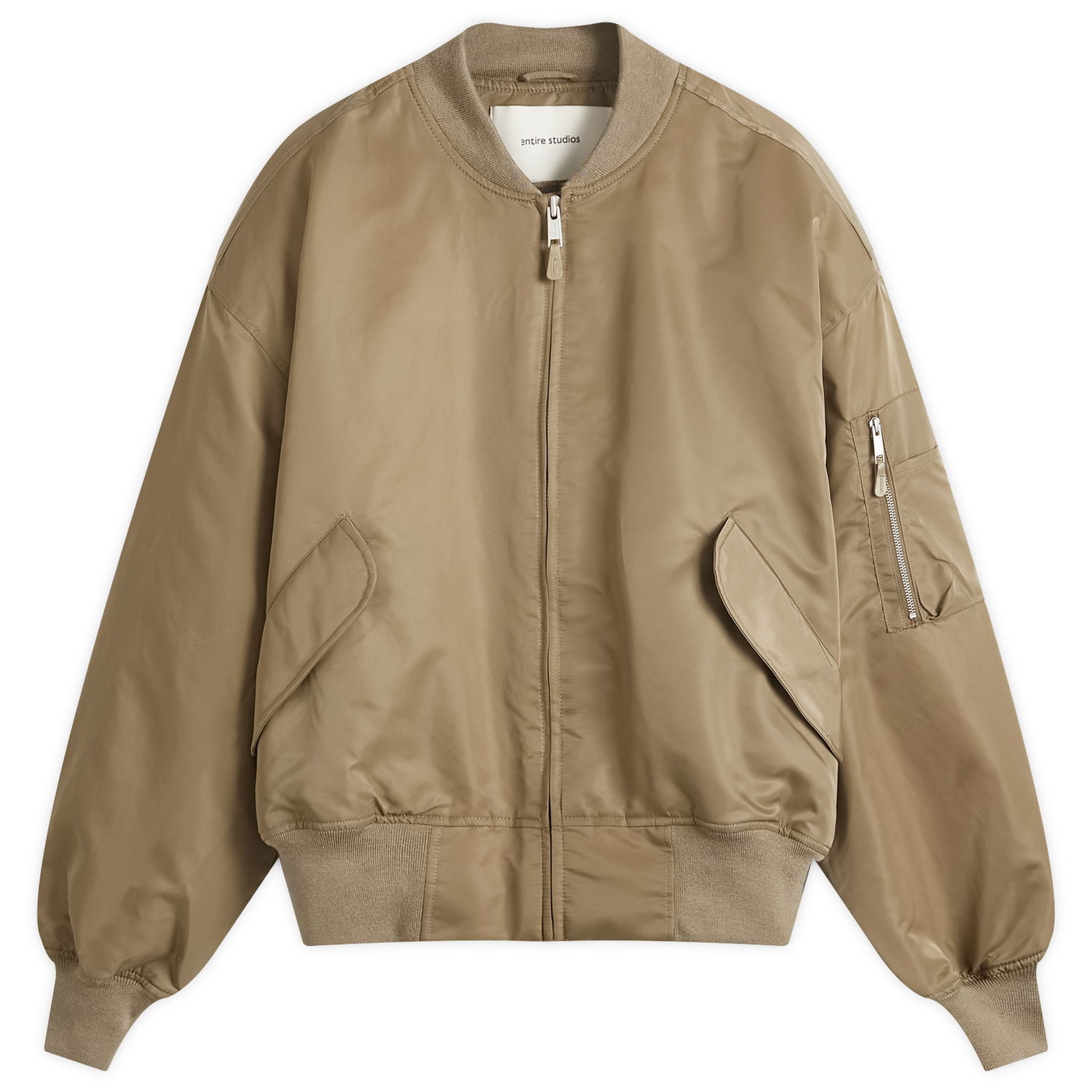Bomberjakke Entire Studios Entire Studios Broad Bomber Jacket, Size Large Beige | ES2540SC, 0