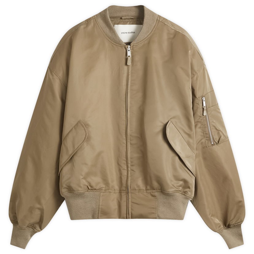 Bomberjakke Entire Studios Entire Studios Broad Bomber Jacket, Size Large Beige | ES2540SC