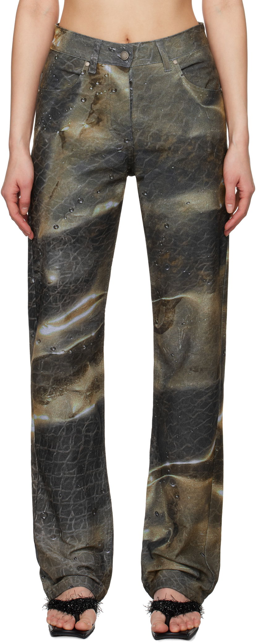Jeans Serapis Serapis Golden Hour Fitted Jeans Brun | SS25_DE_1F