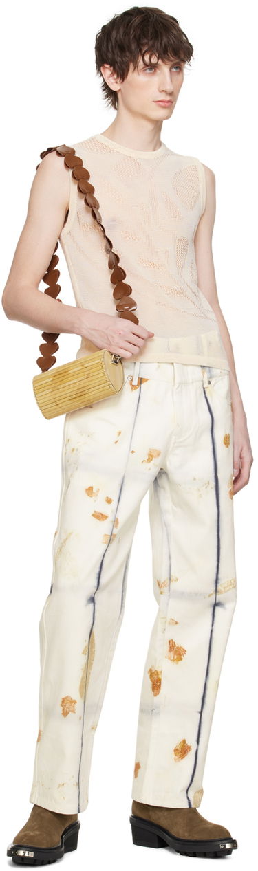 Jeans Feng Chen Wang Feng Chen Wang Plant-Dyed Jeans Hvid | FUS17TR20, 3