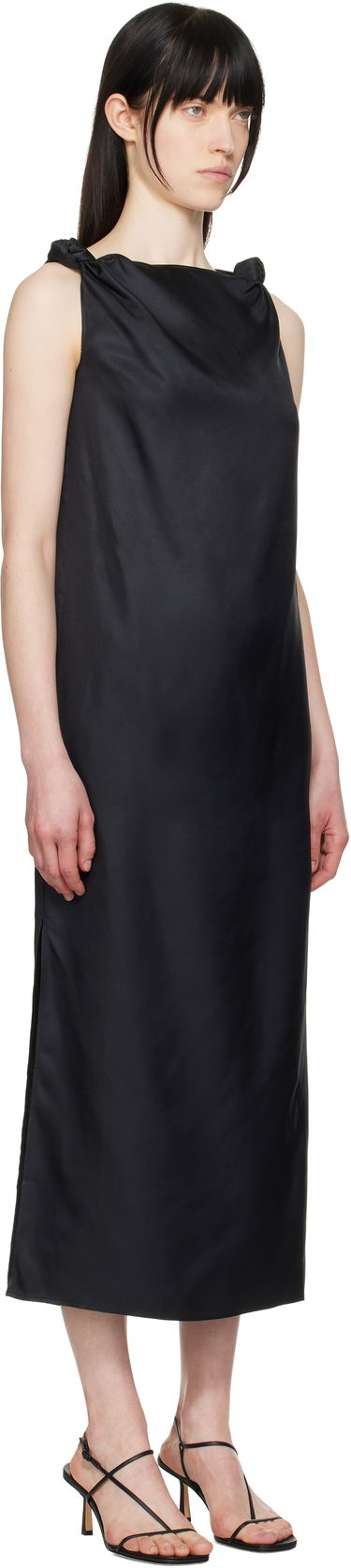 Kjole Loulou de Saison Loulou de Saison Moun Midi Dress Sort | MOUN, 1