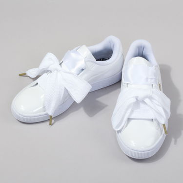 Sneakers og sko Puma Basket Heart Patent W Hvid | 363073 02, 2