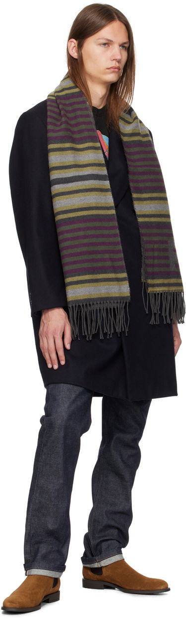 Tørklæde Paul Smith PS Paul Smith Stripe Jersey Scarf Flerfarvet | M2A-150T-N124-76-0, 2