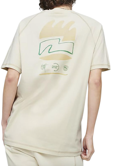 T-shirt Puma Puma Downtown RE Collection T-Shirt Beige | 624402-87, 2