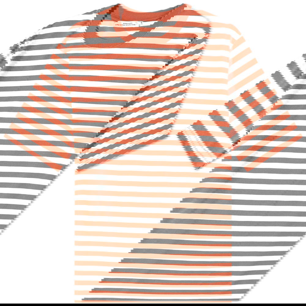 T-shirt WOOD WOOD Sami Stripe Tee Rød | 20005708-2491-4018, 0