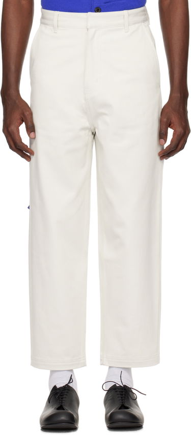 Bukser ADER ERROR Patch Trousers Hvid | BMSGFYBT0101IV, 0