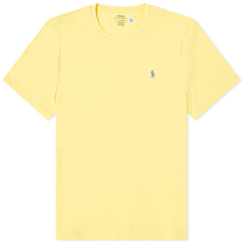 Polo skjorte Polo by Ralph Lauren Custom Fit T-Shirt Gul | 710671438358