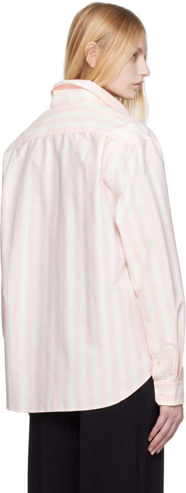 Skjorte Acne Studios Acne Studios Striped Oxford Cloth Shirt Lyserød | CB0095-, 2