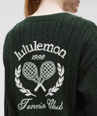 Sweater lululemon Cable-Knit Tennis Cardigan Grøn | prod20001107, 9
