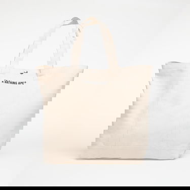 Mulepose BAPE A BATHING APE Big Ape Head Tote Bag Universal Beige | 001BAL801005MIVY, 1