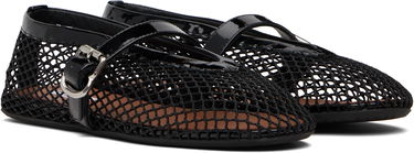 Tøj Alaïa ALAÏA Fishnet Ballerina Flats Hvid | AA3A029TK007, 3