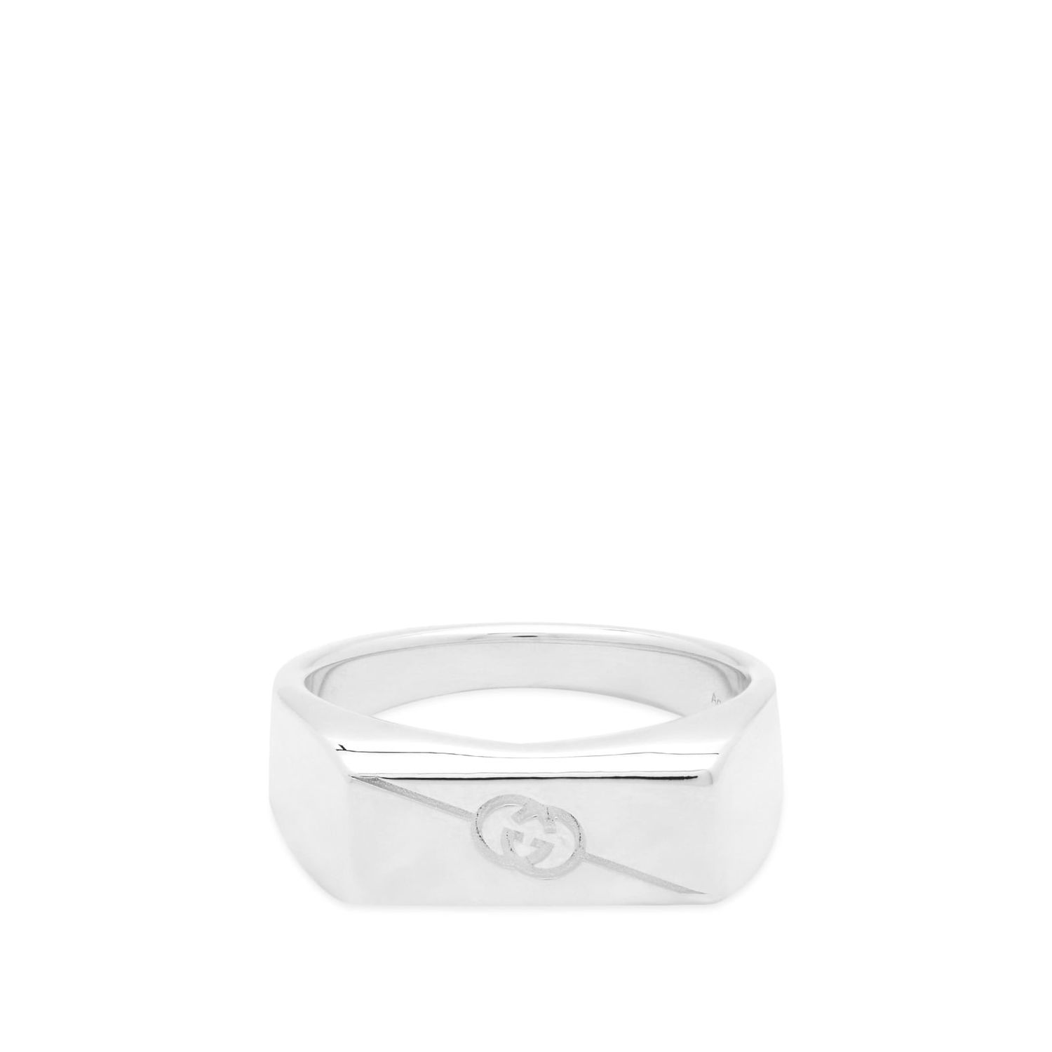 Ring Gucci Tag Interlocking G Ring "Sterling Silver" Metalisk | YBC774038001, 0