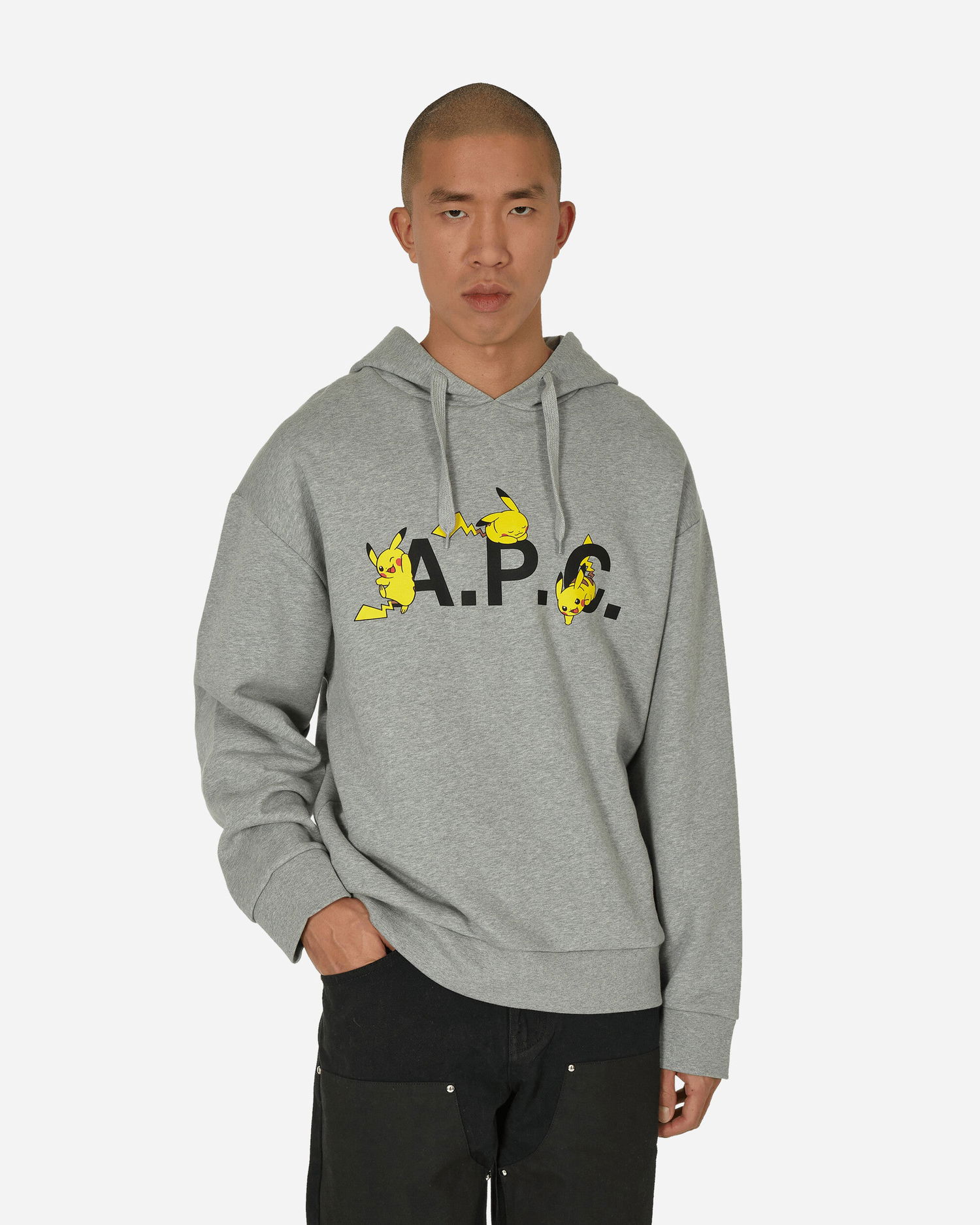 Sweatshirt A.P.C. Pokémon Pikachu x Hoodie Grå | COGVF-H27858 PLB, 0