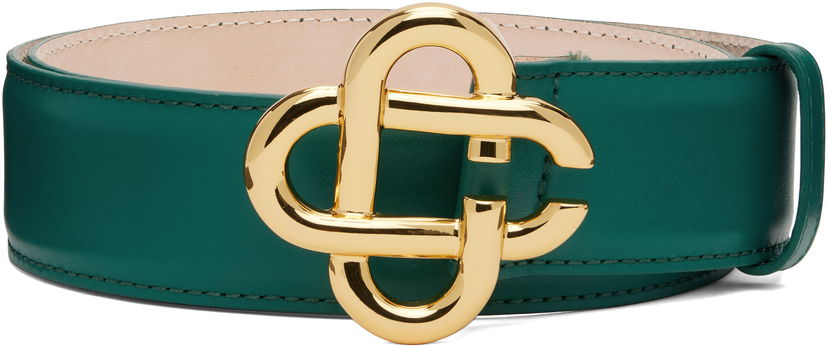 Bælter Casablanca Casablanca CC Logo Buckle Belt Grøn | APF25-ACC-251-01