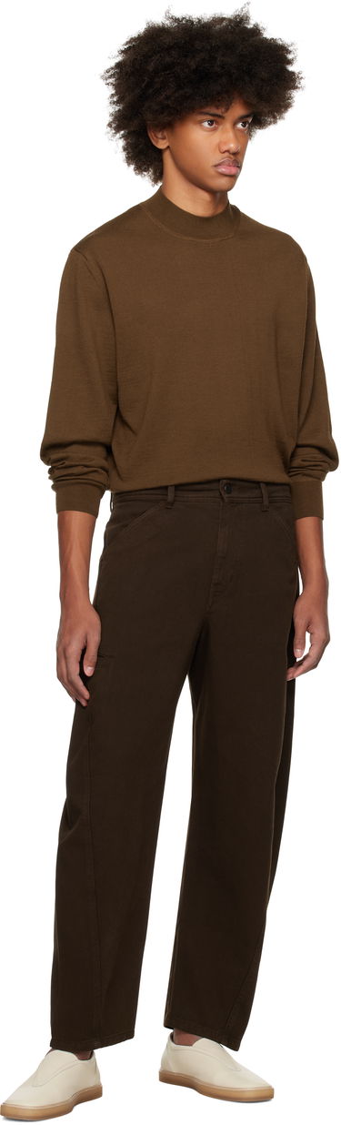 Sweater LEMAIRE Mock Neck Sweater Brun | TO1321 LK087, 4