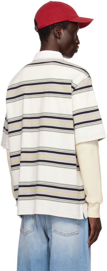 Polo skjorte Carhartt WIP Striped Rugby Polo Hvid | I033614, 2