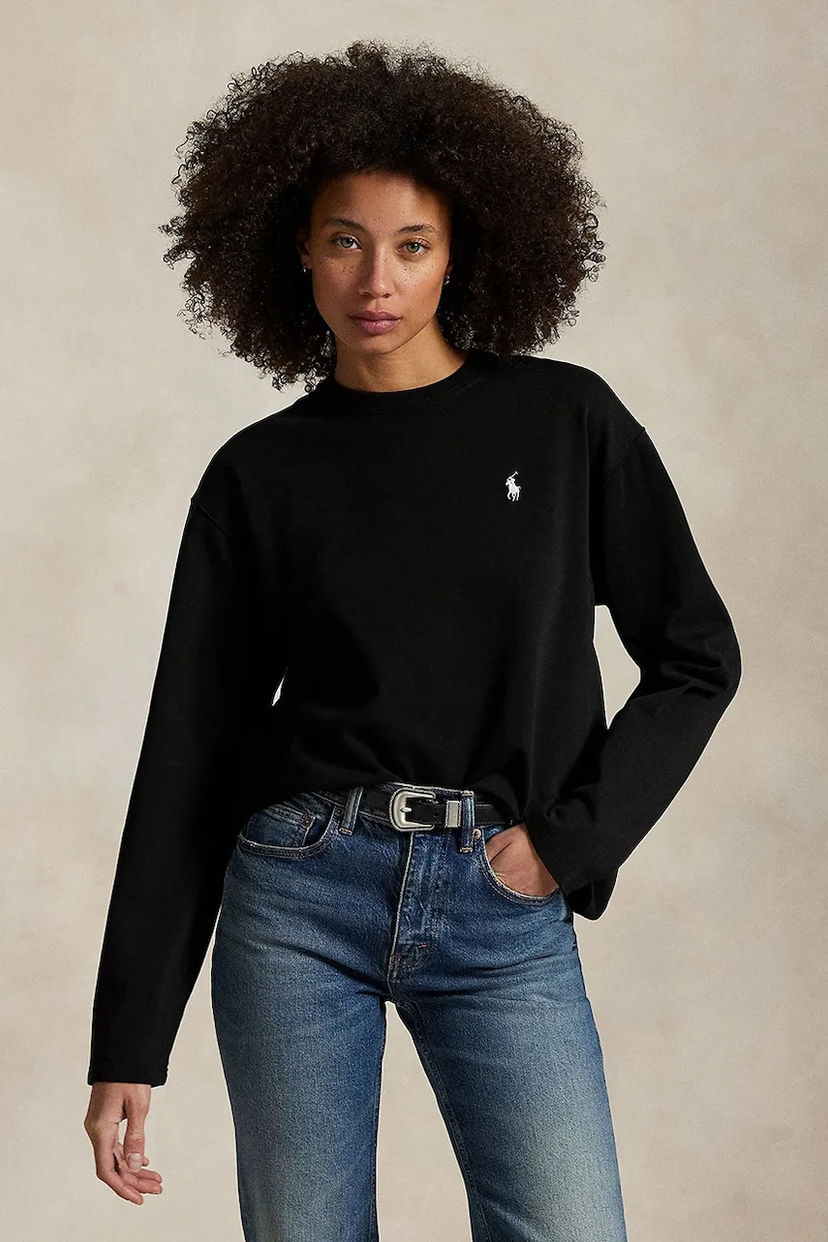 T-shirt Polo by Ralph Lauren Polo Ralph Lauren Long Sleeve T-Shirt Sort | 211967105