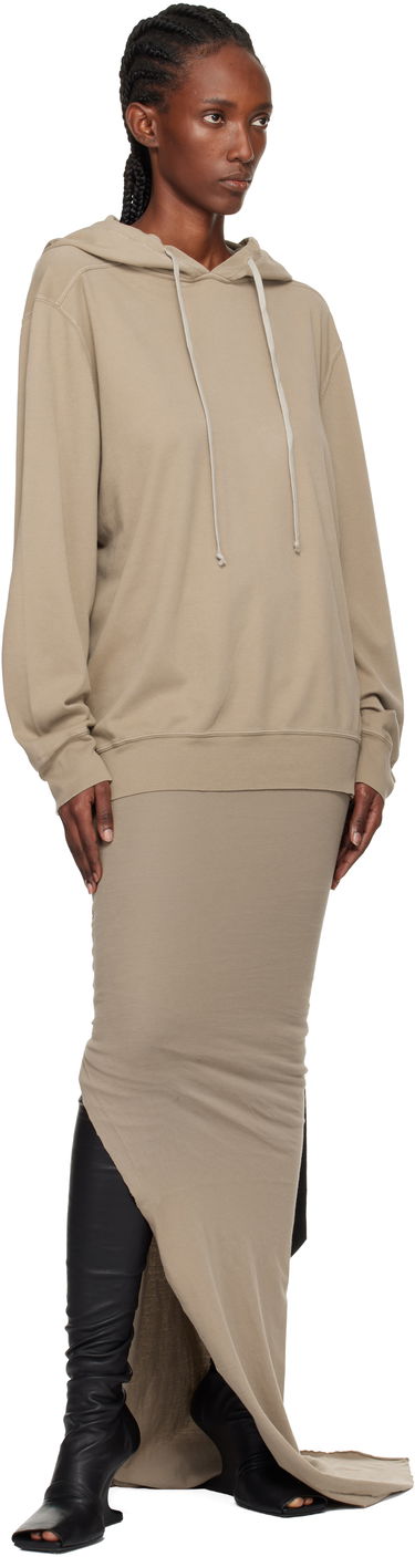 Sweatshirt Rick Owens Concordians Oversized Hoodie Beige | DS02E7241 JDBP, 3