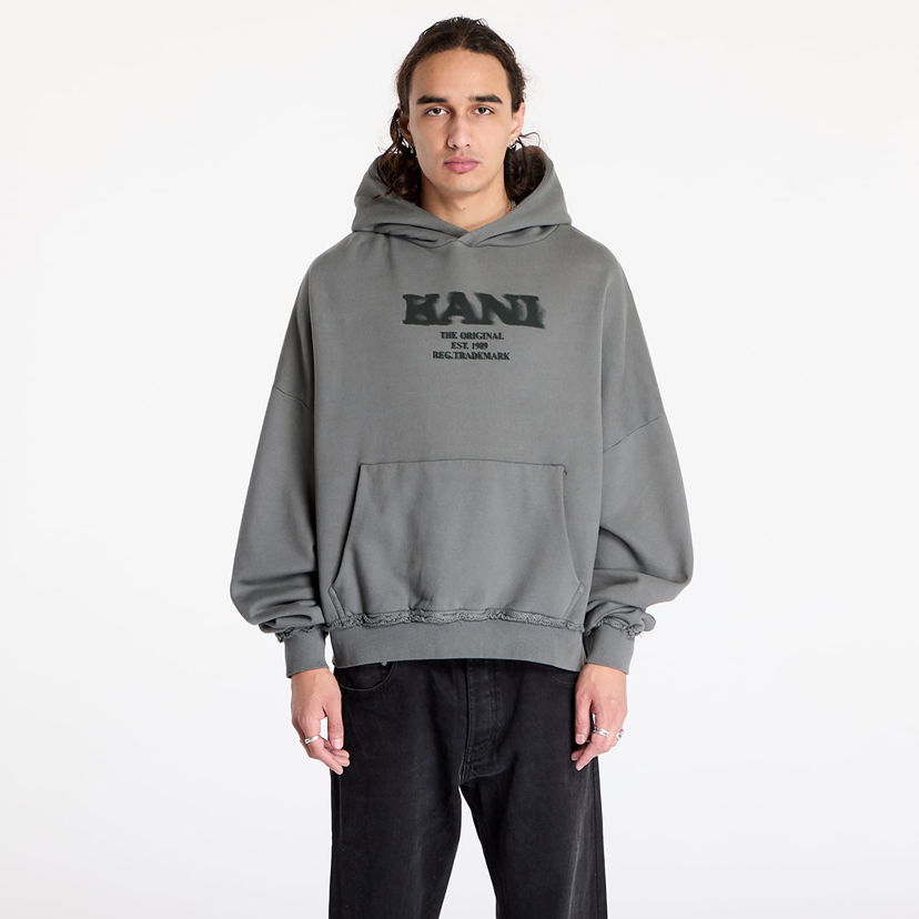 Sweatshirt Karl Kani Sweatshirt Retro Sprayed OS Hoodie Anthracite S Grå | 60210110
