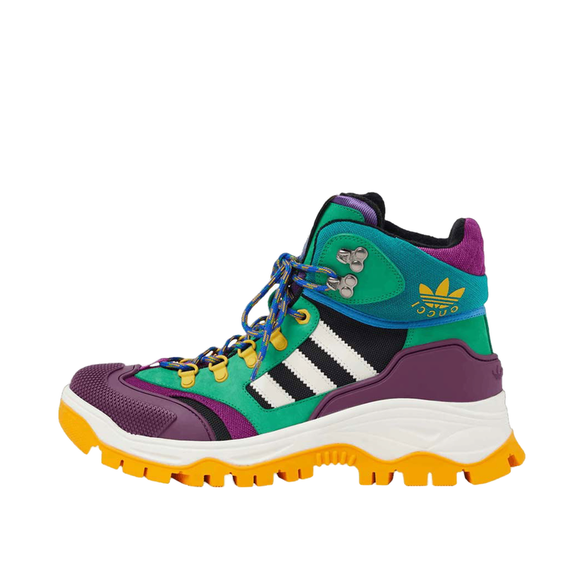 Sneakers og sko Gucci x Adidas Laced Up Boots Purple Green Grøn | 721392 FAAW9 1089