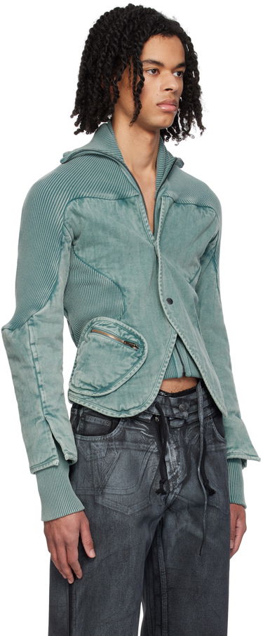 Jakke Ottolinger Ottolinger Silhouette Denim Jacket Grøn | 2100301, 1