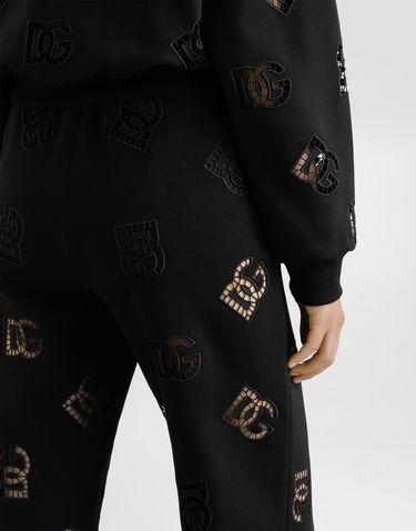 Joggingbukser Dolce & Gabbana Dolce & Gabbana Jersey Jogging Pants with DG Logo Sort | FTCYYZGDCTUN0000, 3