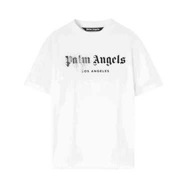 T-shirt Palm Angels Rhinestone Sprayed Classic Tee Hvid | PMAA001F22JER0120110, 0