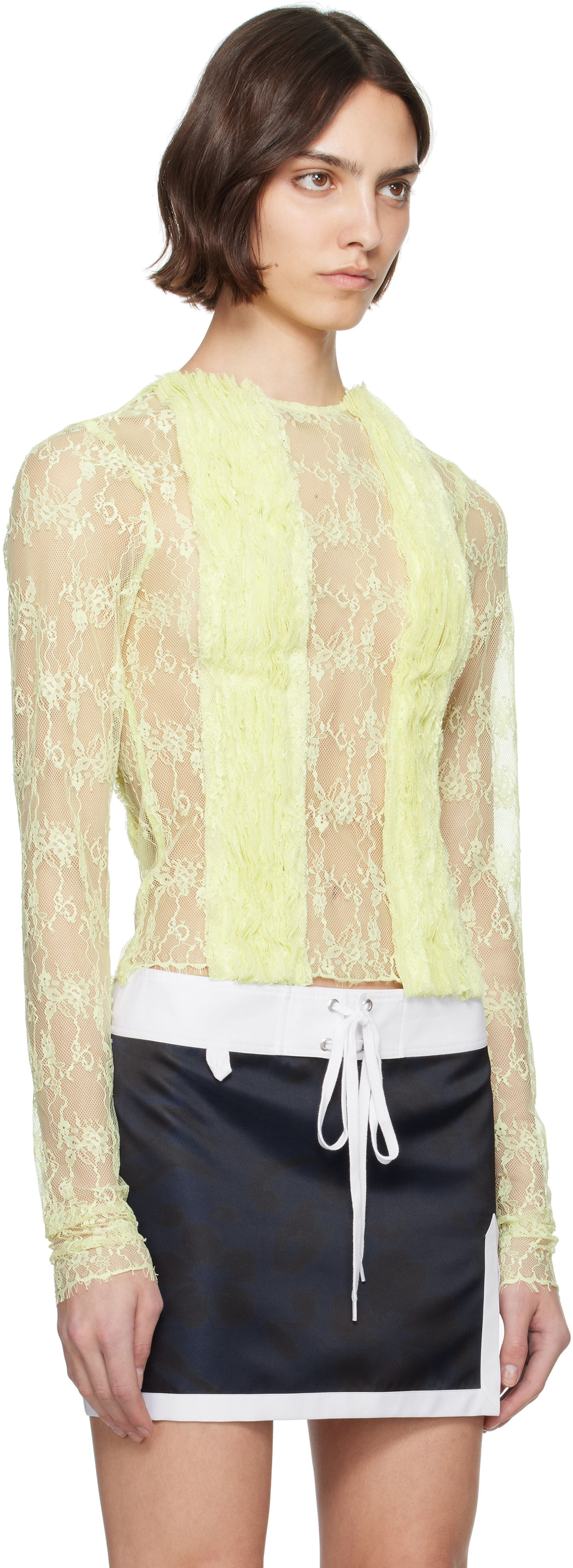 Tanktop Collina Strada Collina Strada Dandelion Lace Top Gul | XX3074, 1