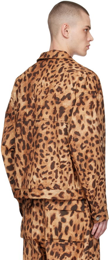 Jakke We11done We11done Allover Print Jacket Brun | WD-JK1-23-245-U-BR, 2