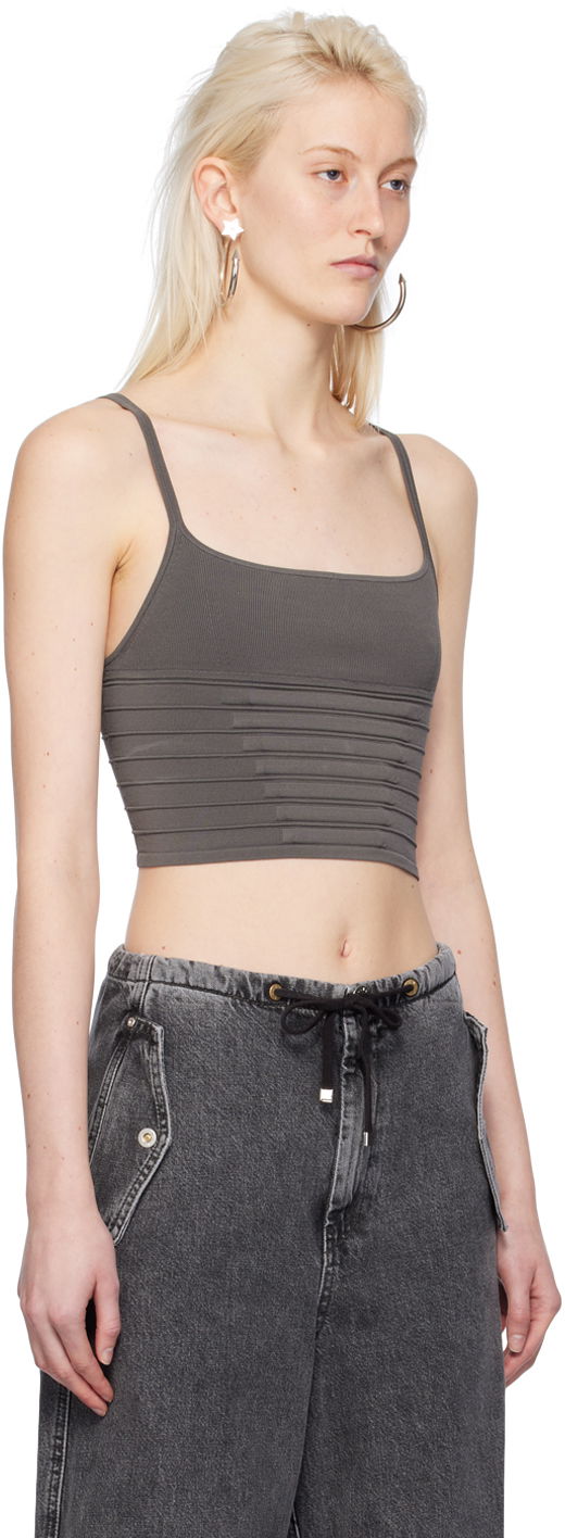 Tanktop Dion Lee Dion Lee Ventral Compact Tank Top Grå | A7773PS24, 1