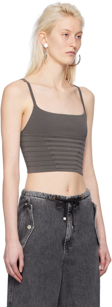 Tanktop Dion Lee Dion Lee Ventral Compact Tank Top Grå | A7773PS24, 1